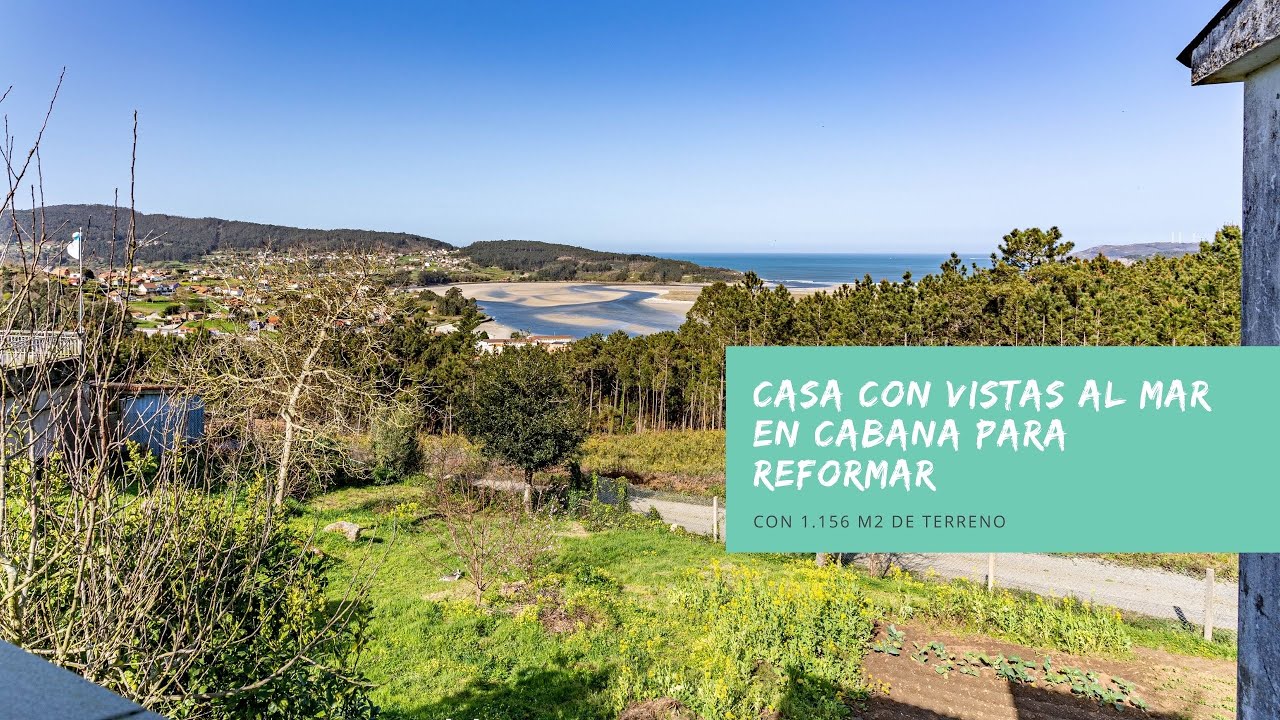 🏡CASA con TERRENO con VISTAS AL MAR 🚣‍♂️para REFORMAR👨‍🔧 en CABANA DE BERGANTIÑOS(A CORUÑA-GALICIA)!