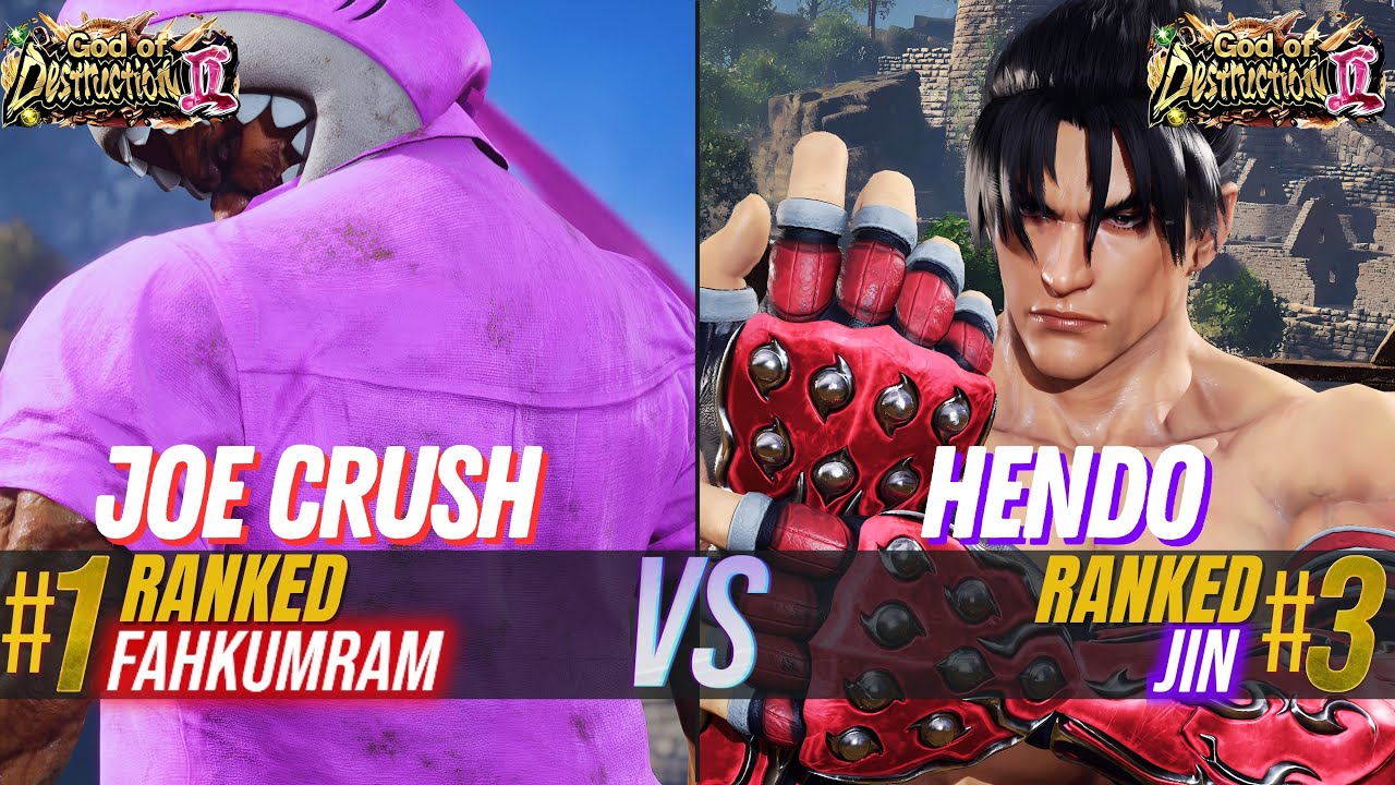 JOE CRUSH (#1 Ranked Fahkumram) 🆚 HENDO (3# Ranked Jin) ✦ Tekken 8 High Level Match