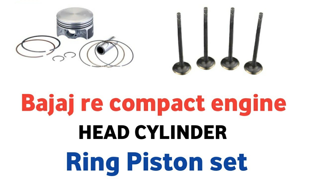 Bajaj re compact engine cylinder head fitting episode 2020 Ring piston..