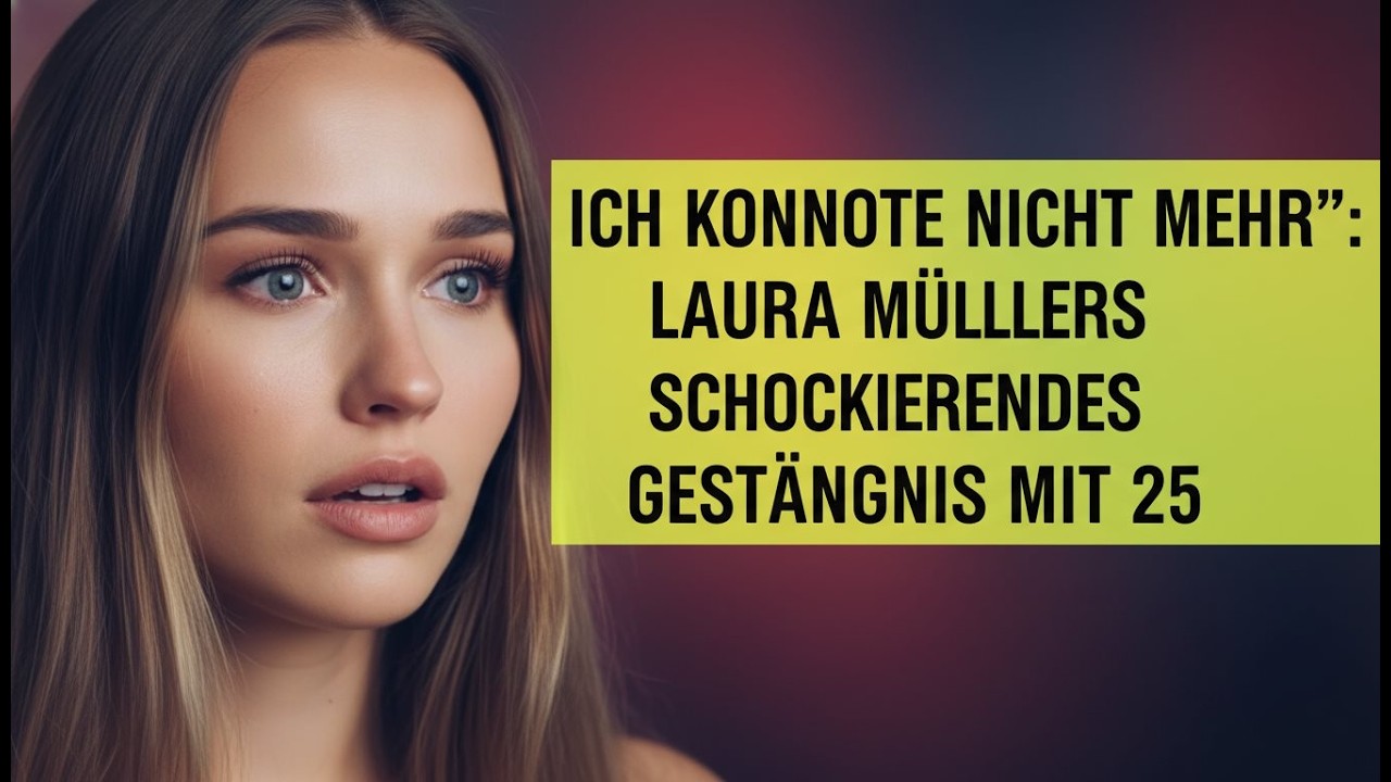 Ich konnte nicht mehr Laura Müllers  schockierendes geständnis mit 25