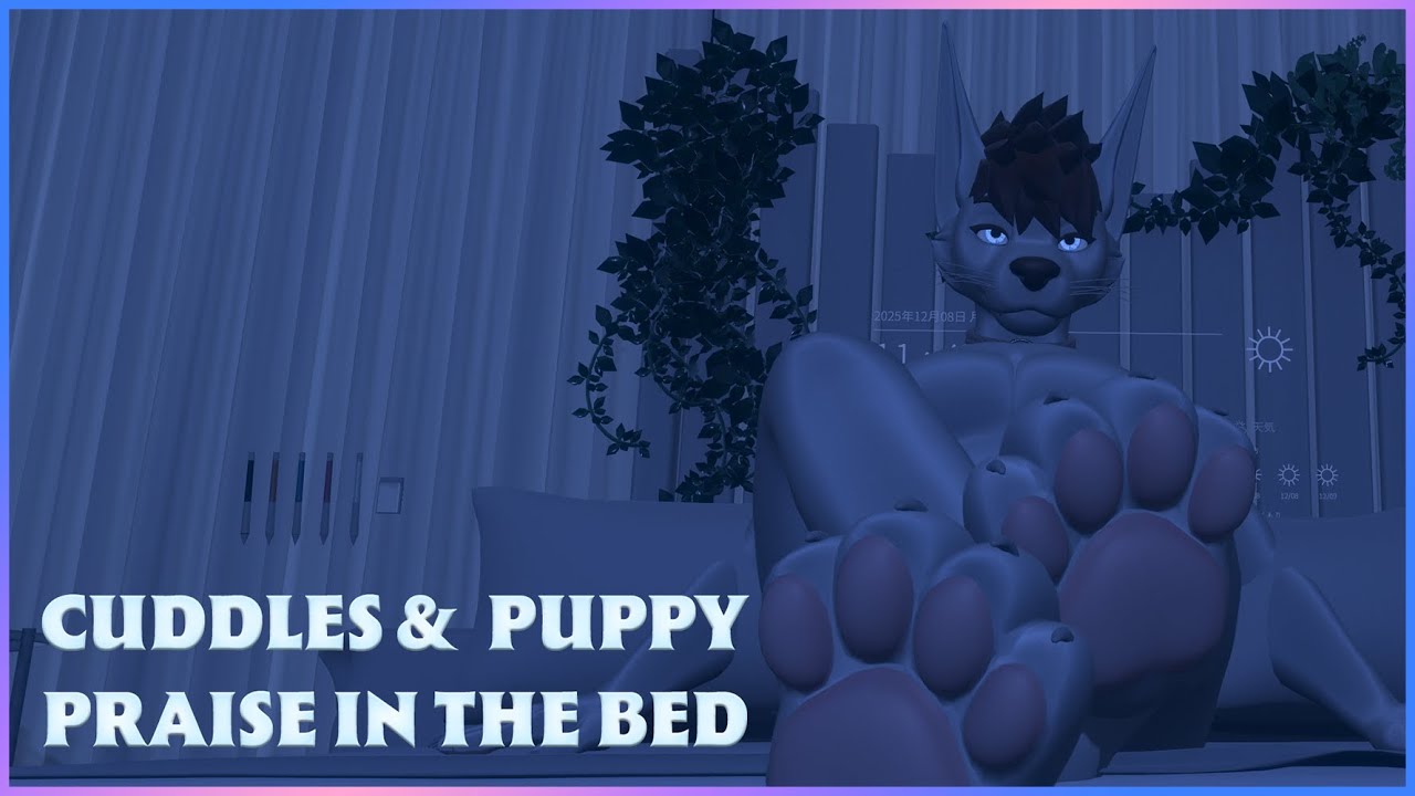 Furry ASMR - Cuddles & Puppy Praise In Bed