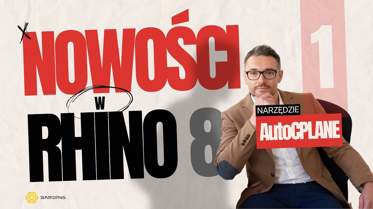 Nowości w Rhino 8 I Narzędzie Autocplane I Automatyczna płaszczyzna konstrukcyjna