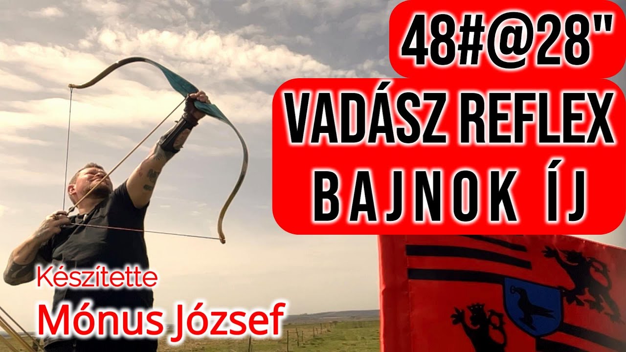 Bajnok Vadász reflex íj Bemutató | Készitette - Mónus József | Táv lövés és cél lövés Plusz Baleset!