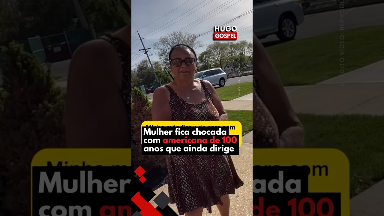 Mulher fica chocada com americana de 100 anos que ainda dirige #brasil #eua #mulher #gospel #shorts