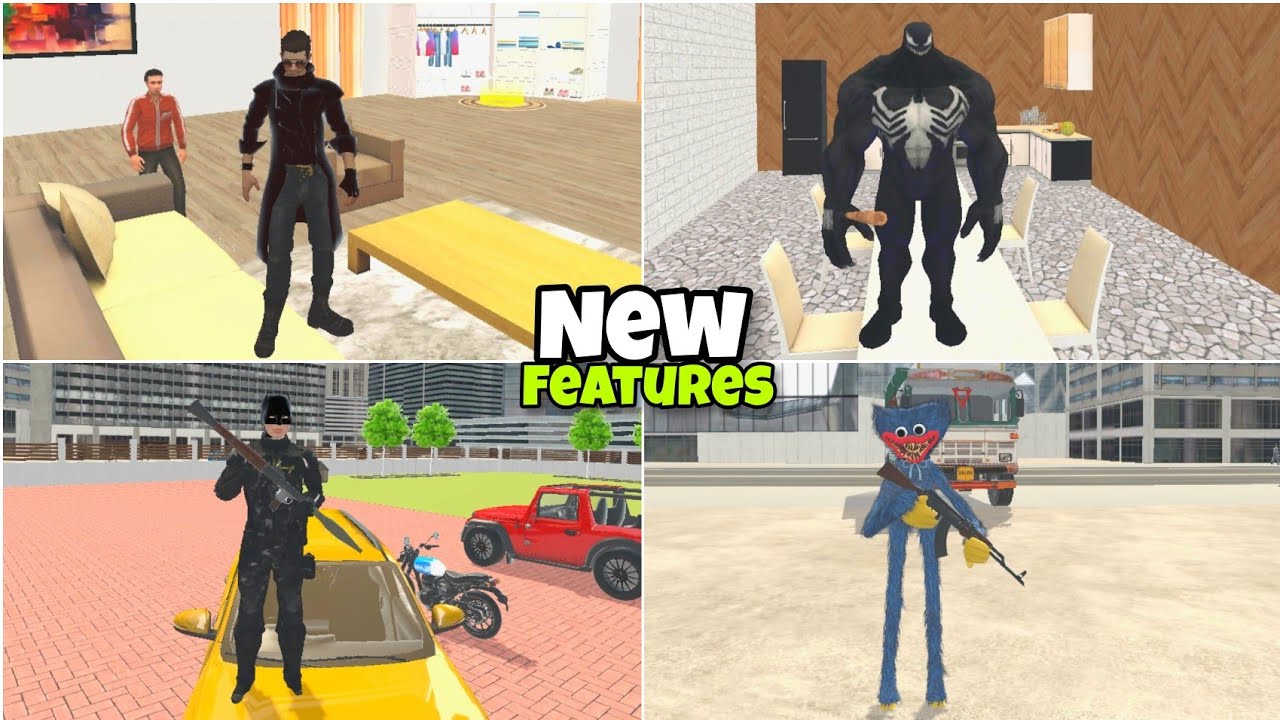 🥵BAT MAN + VENOM  + New Character Cheat Code in Indian theft Auto | ITA Menu in Indian theft Auto