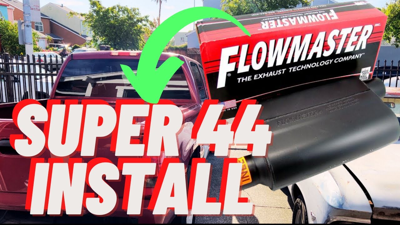DIY Flowmaster Super 44 full exhaust installation. Is it possible in your driveway?