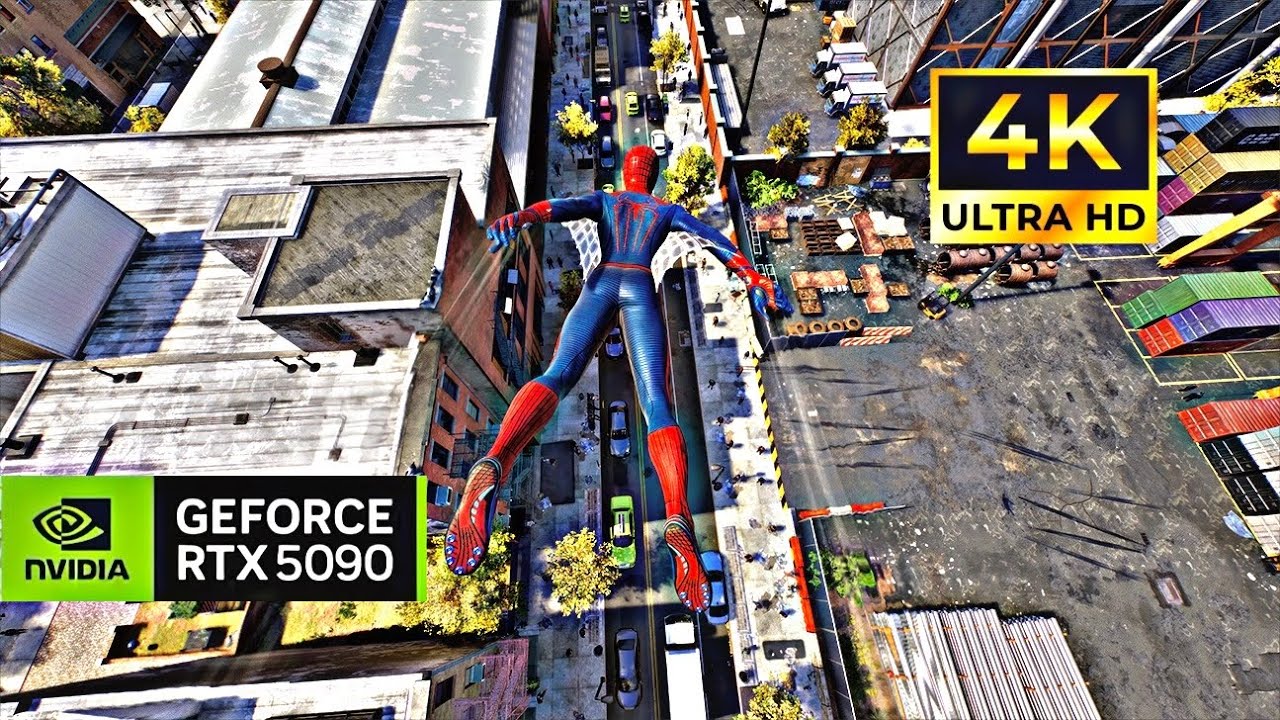 Marvel Spiderman 2 Free Roaming RTX 5090 Max Settings (4K60FPS)