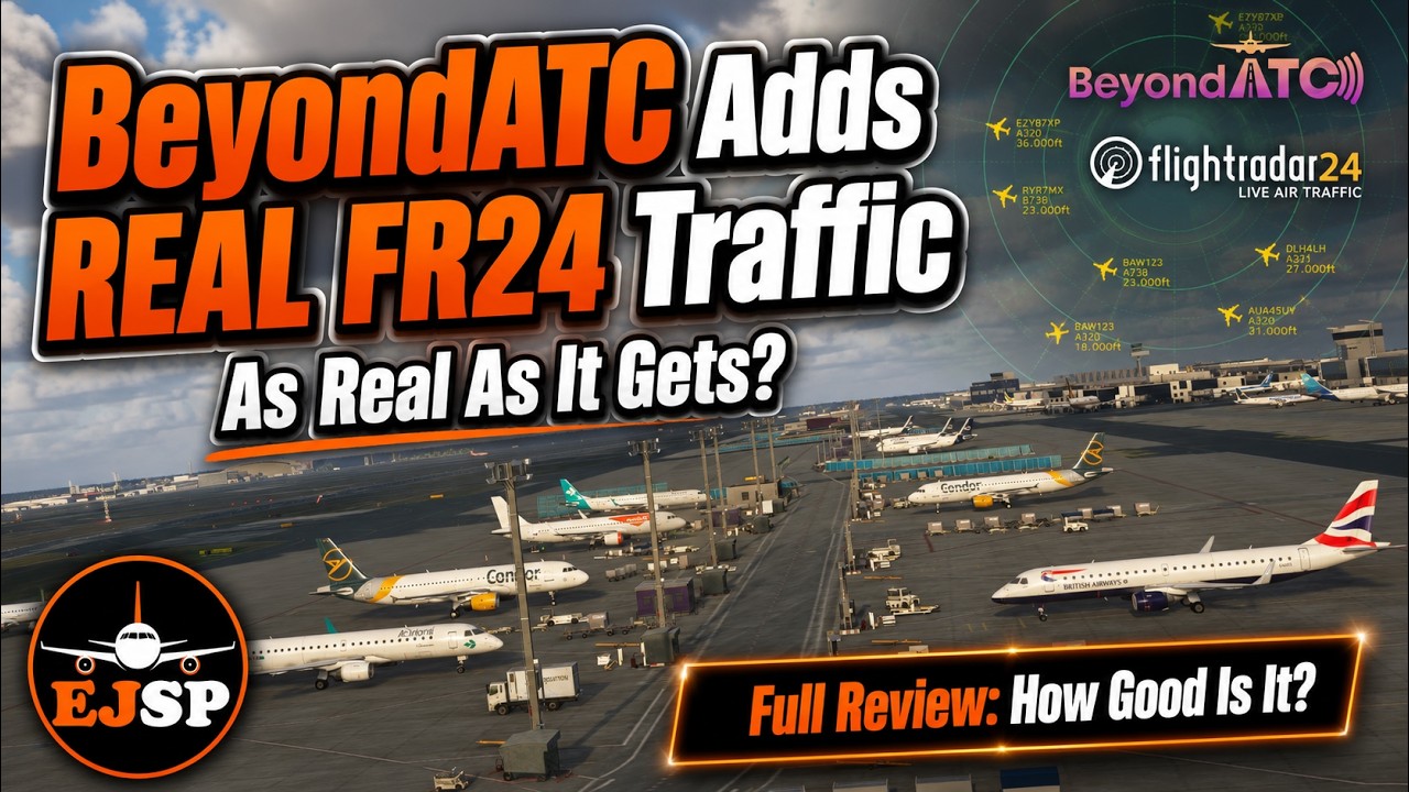 ВЫПУЩЕНО: Обзор BeyondATC Live FR24 Traffic в MSFS 2024 &ndash; насколько это хорошо?