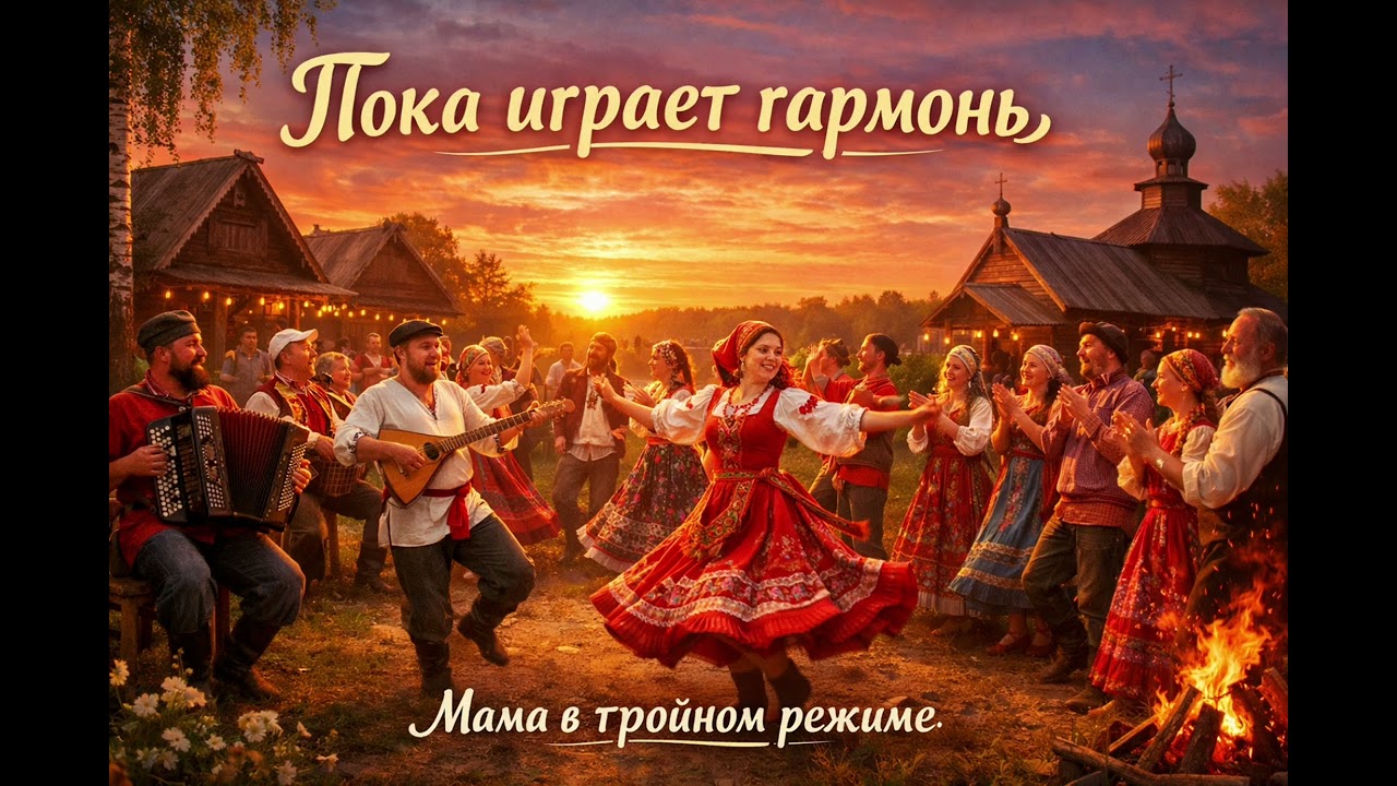 Когда звучит гармонь — сердце вспоминает дом.