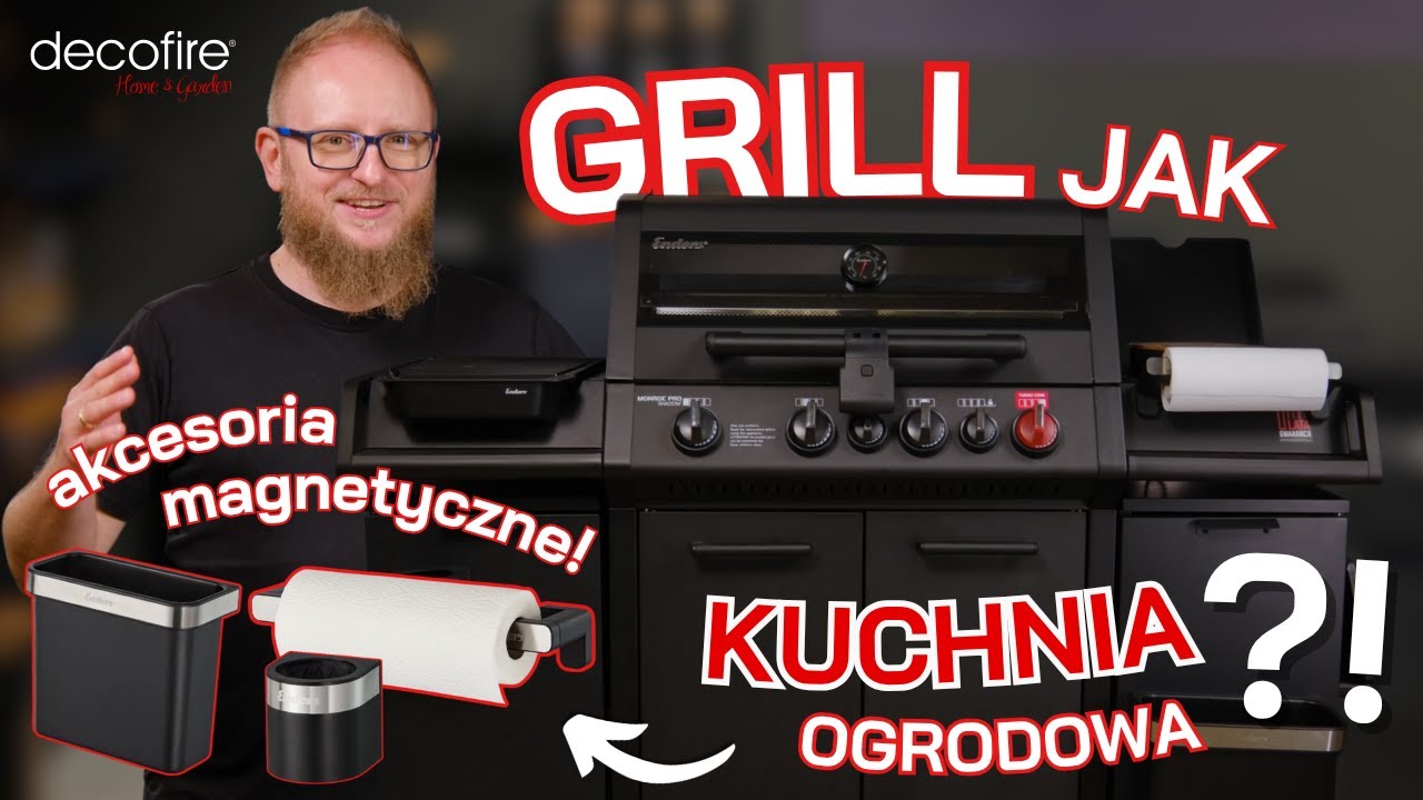 🔥 Grill gazowy Enders Monroe PRO 4 SIK Turbo Shadow | DECOFIRE