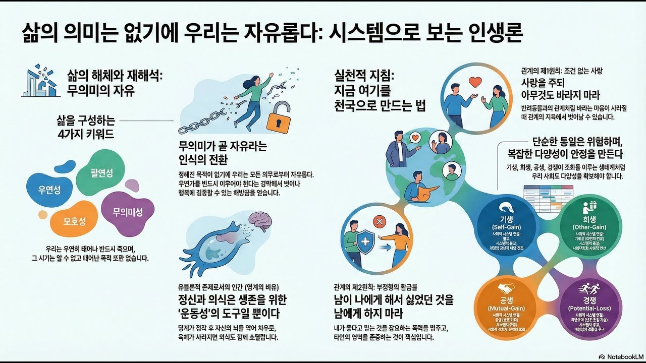 삶의 의미는 없기에 우리는 자유롭다