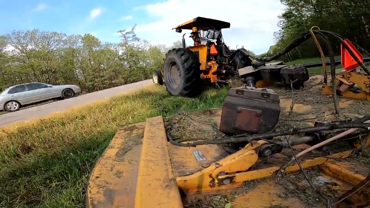 Tractor Mowing on Extreme Slopes: A Hair-Raising Experience