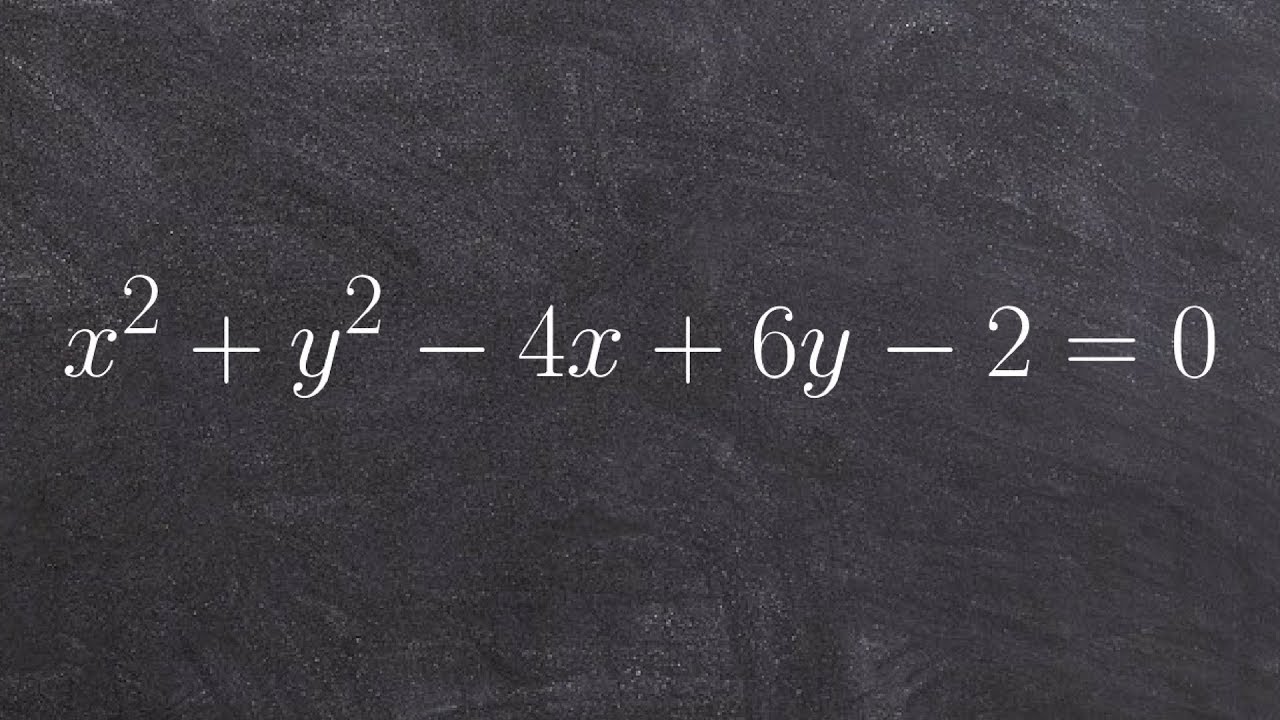 Find the center and radius of a circle by completing the square