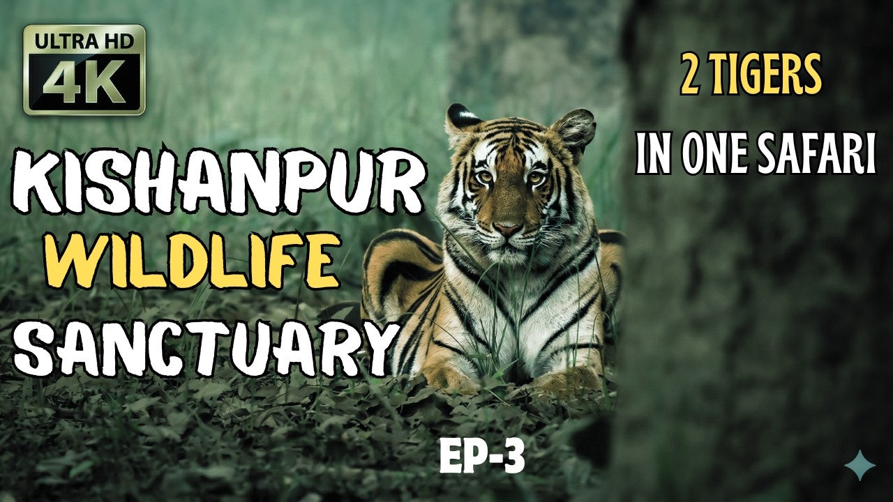 Dudhwa Tiger Safari | 5 Tigers in Kishanpur Wildlife Sanctuary! Beldanda Cubs Territory | EP-3 4K