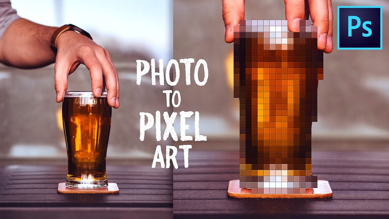 Как создать пиксельную графику из фотографий — урок по Photoshop