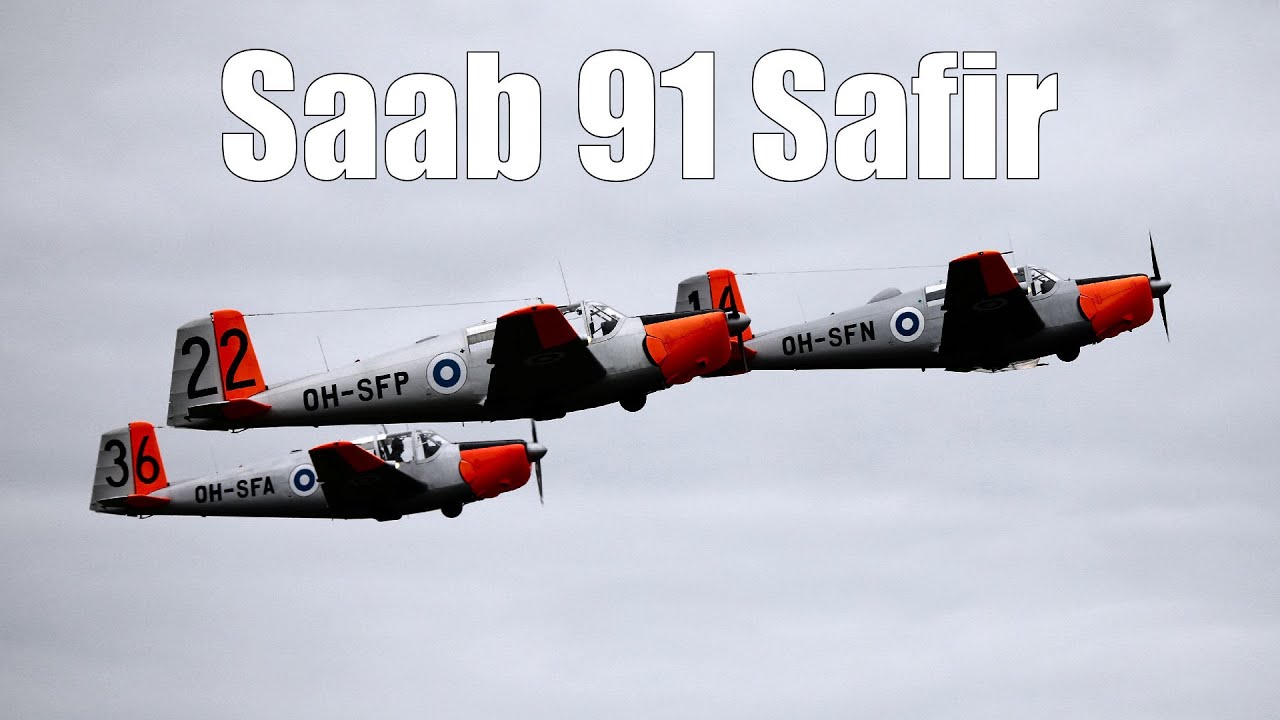 Woikoski Saab 91 Safir  Squadron Airshow 19.6.2022 [Pori 2022]