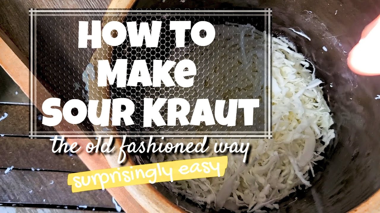 Making Sour Kraut the 