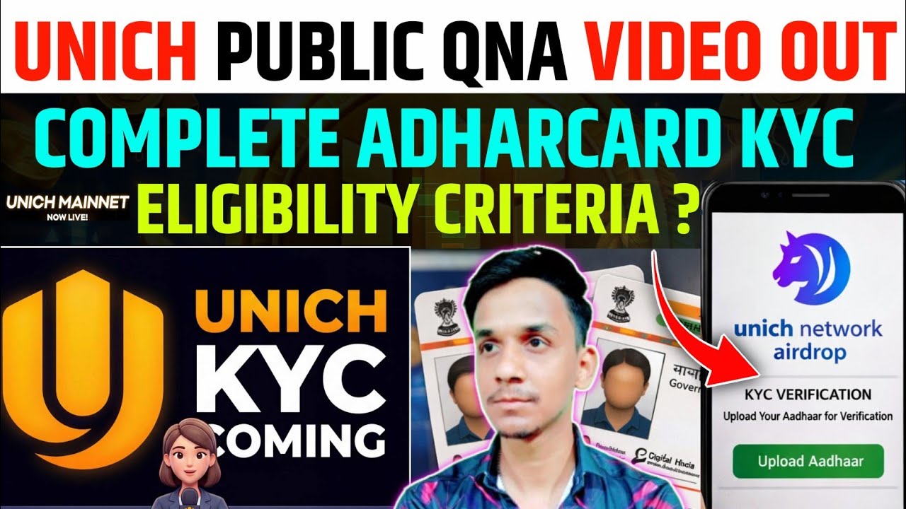 UNICH NETWORK KYC VERIFICATION📌UNICH AIRDROP NEW UPDATE 📥UNICH NETWORK TGE LISTING👍UNICH TOKEN CLAIM