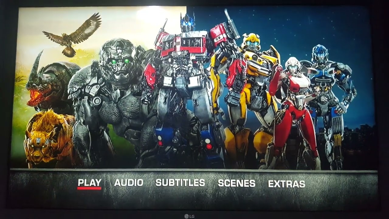 Opening to Transformers: Rise Of The Beasts 2023 DVD UK.