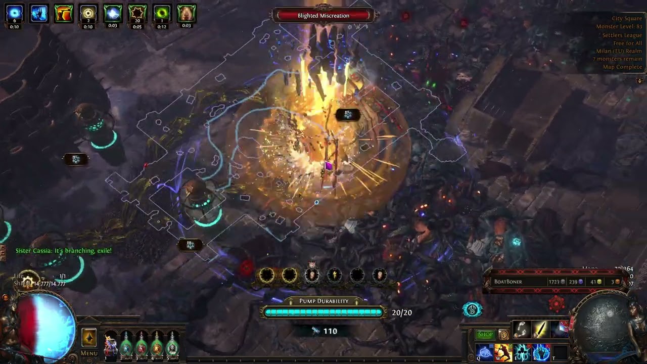 poe 3.25 titanic wisp blight flicker slayer --fixed the video lag