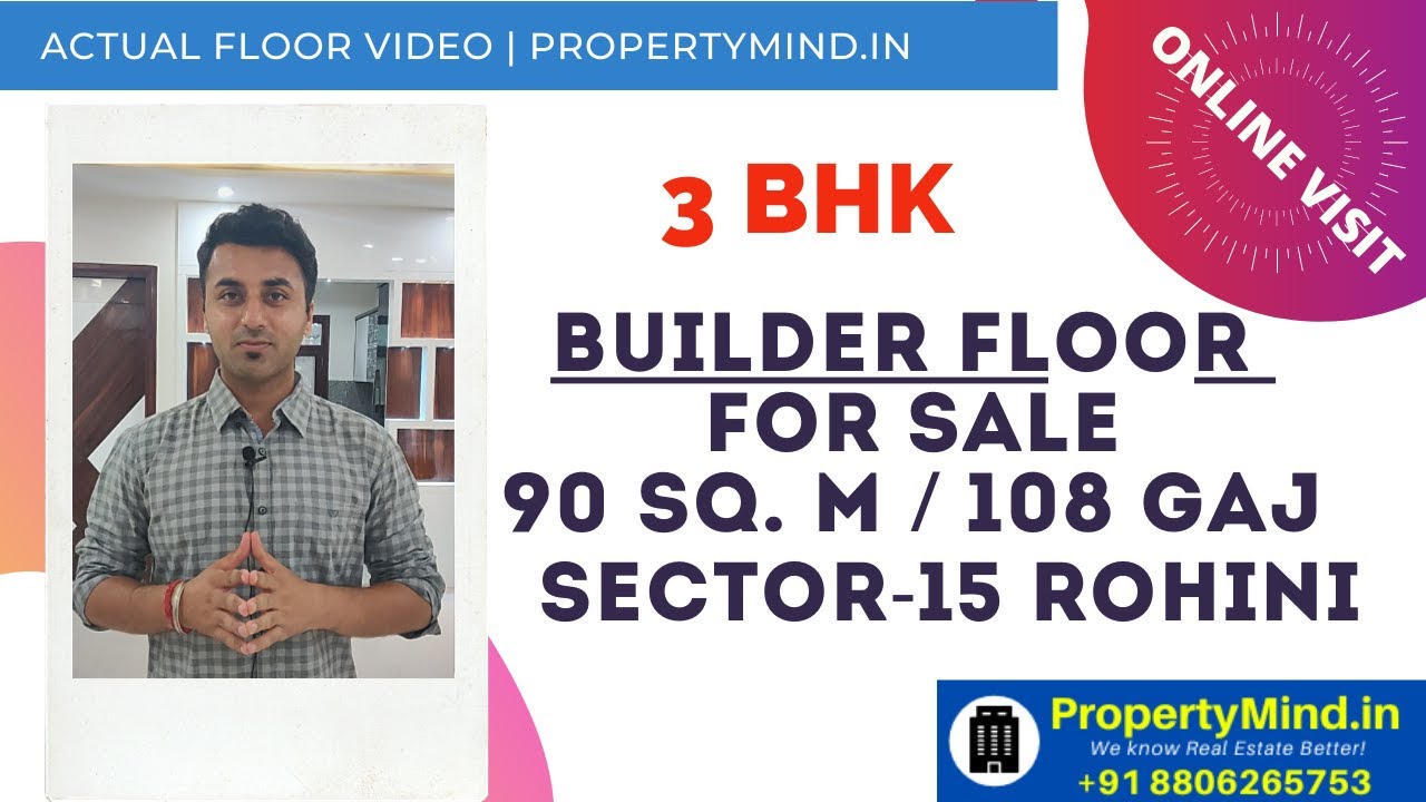 Floors in Delhi - Rohini Sector 15 - 3 BHK Floor - Amazing Price - Property in Delhi