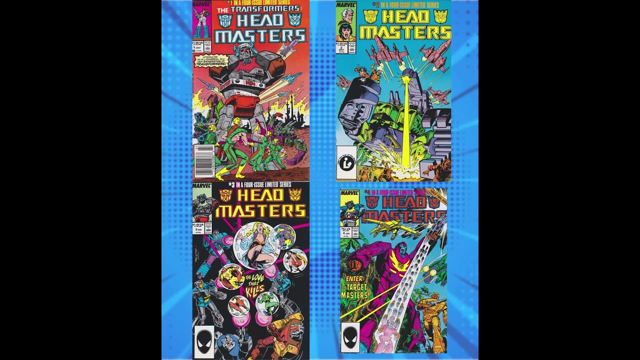 eSuperStore Transformers Headmasters #1-4 1987 