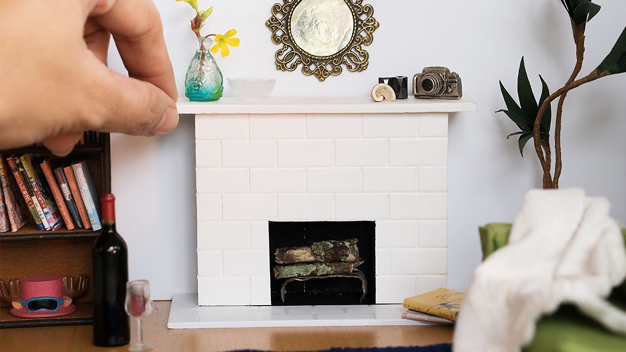 DIY Miniature Fireplace TUTORIAL