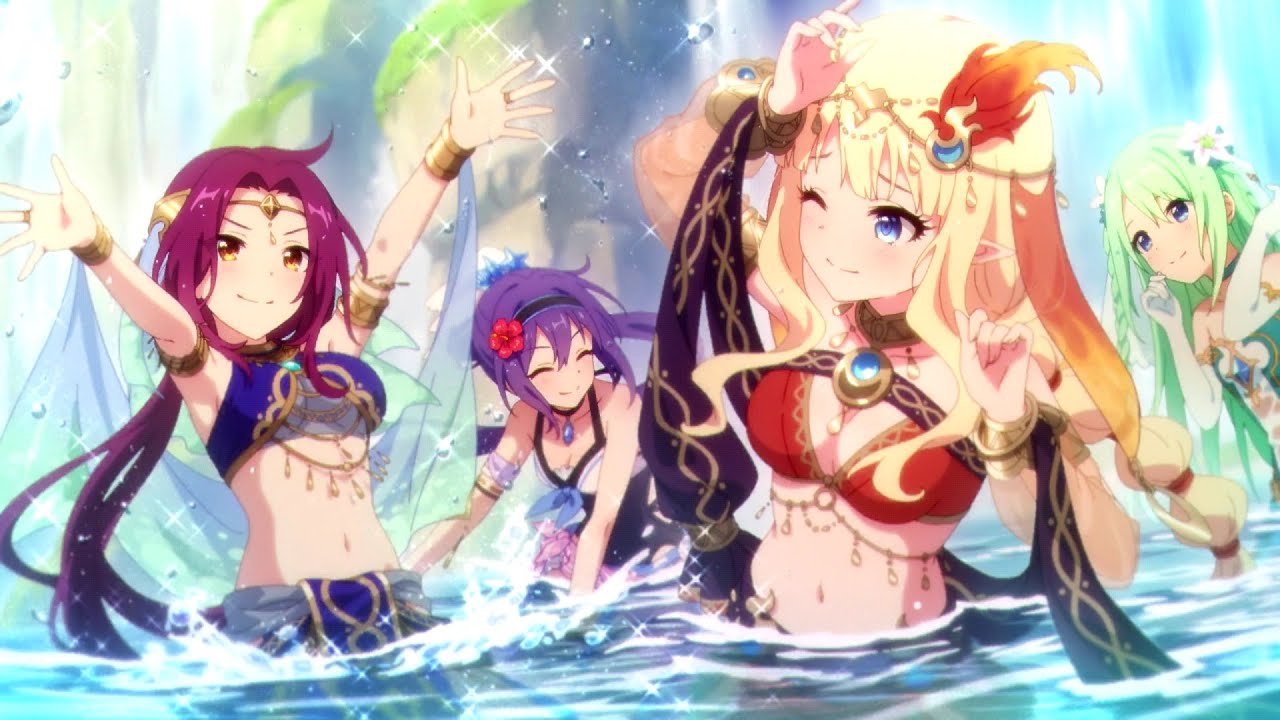 プリコネR「ロマンシング・サラサリア　～砂漠の花嫁と不思議のランプ～　夢幻の結婚生活」サレン、佐々木咲恋、Saren（CV#堀江由衣） ルカ、太刀洗流夏、Ruka（CV#佐藤利奈） プリンセスコネクト