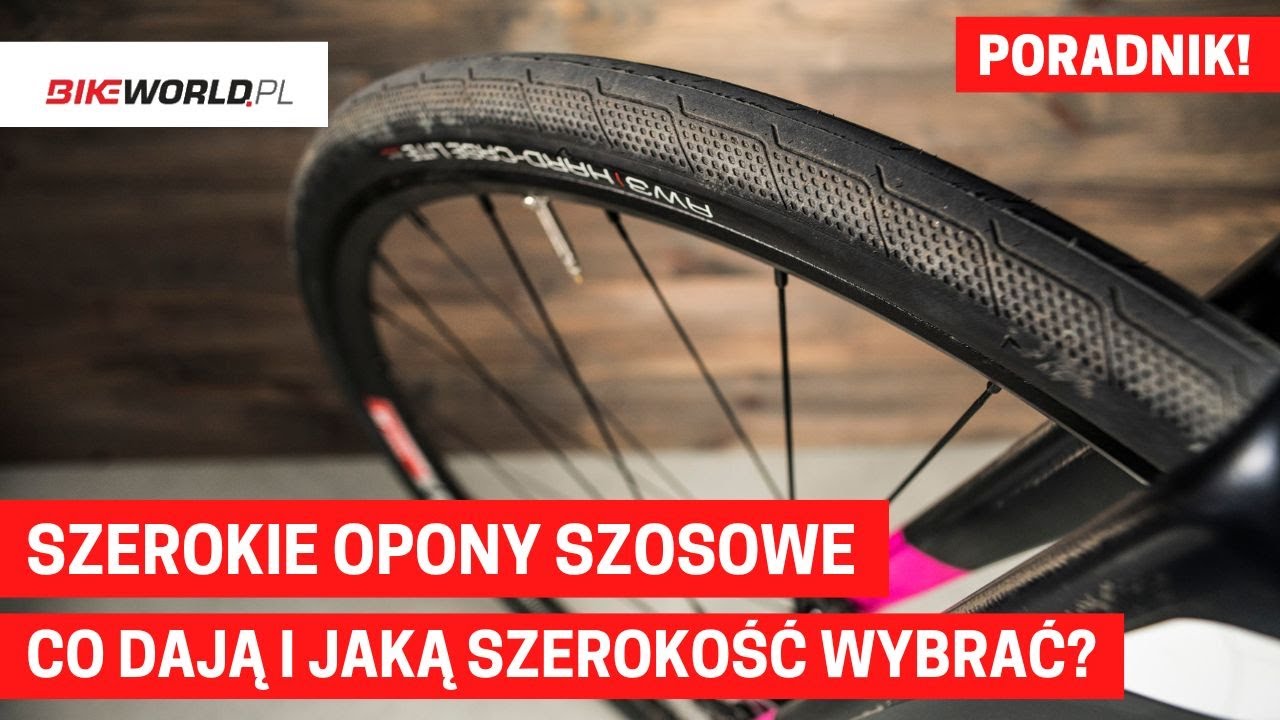 Szerokie opony do roweru szosowego: co dają i jakie wybrać?