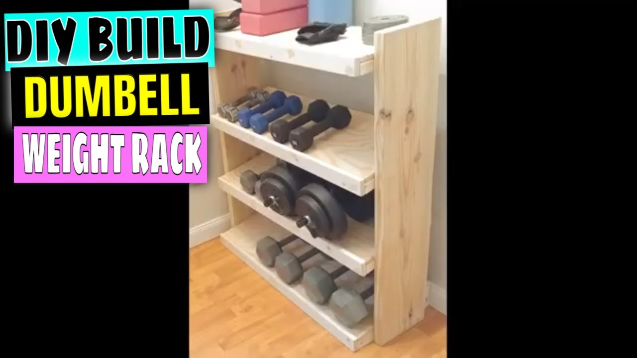 How to Build a Dumbbell Rack Out of Wood | DIY Wooden Dumbbell Rack #mg101gym