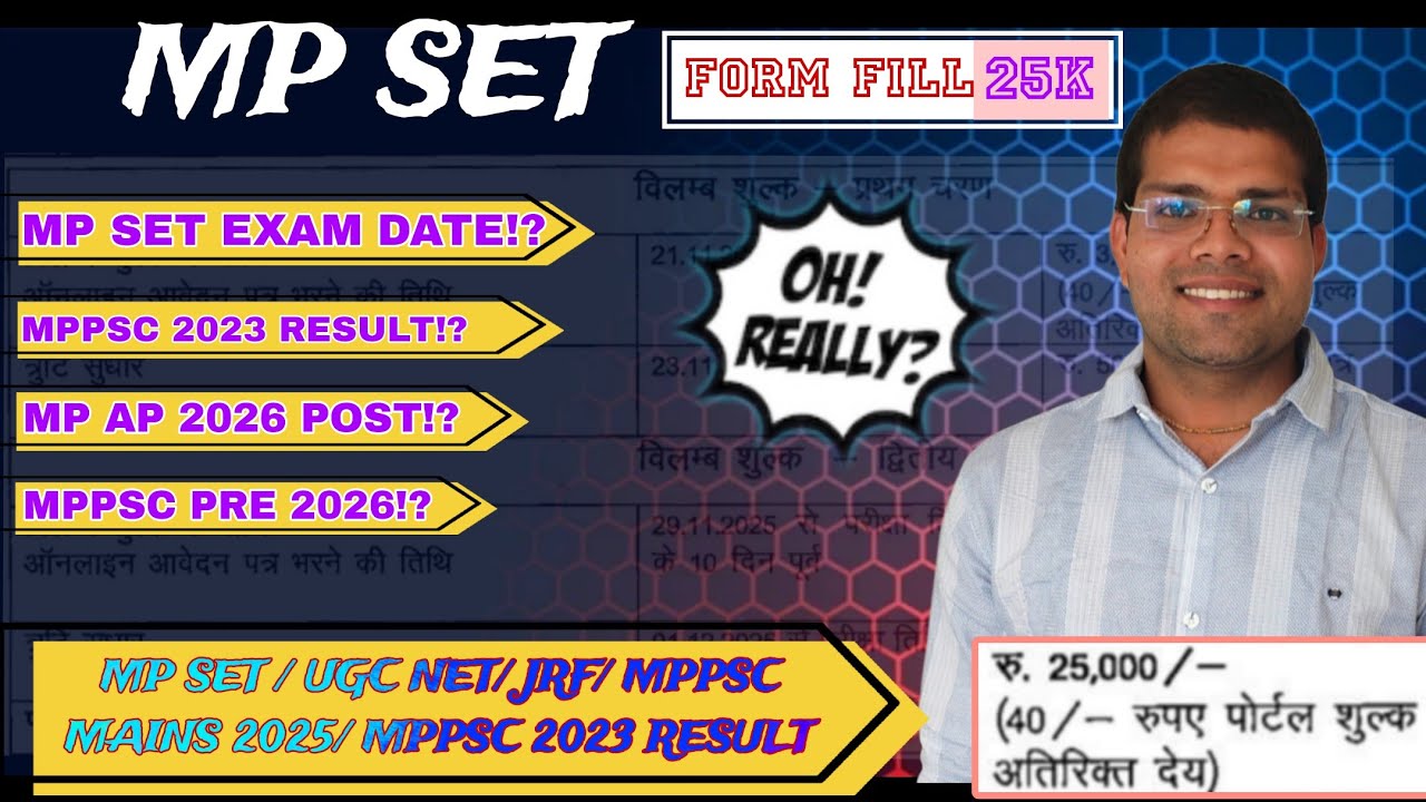 MP SET FORM FILLING 25 K !? REALLY !? MPPSC 2023 !? MPPSC PRE 2026 UPDATE!? MP AP  POST!? Full Video