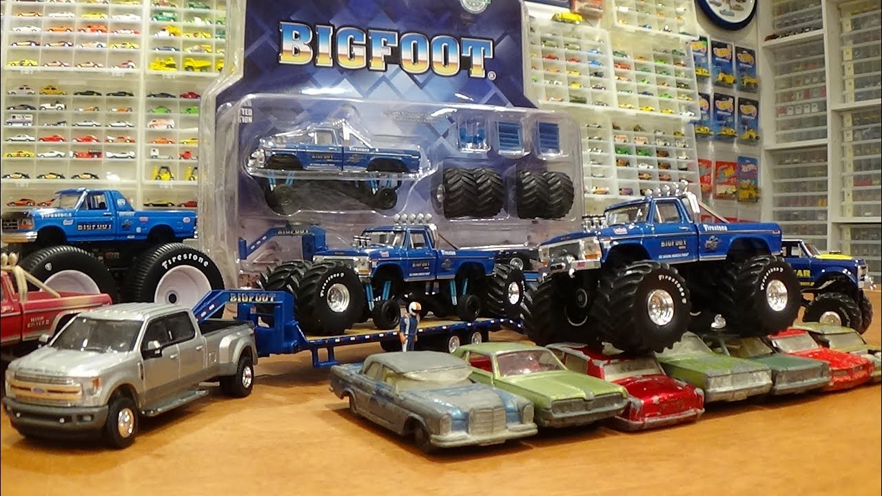 Greenlight Big Foot #1 Monster Truck with Gooseneck Trailer - REVIEW