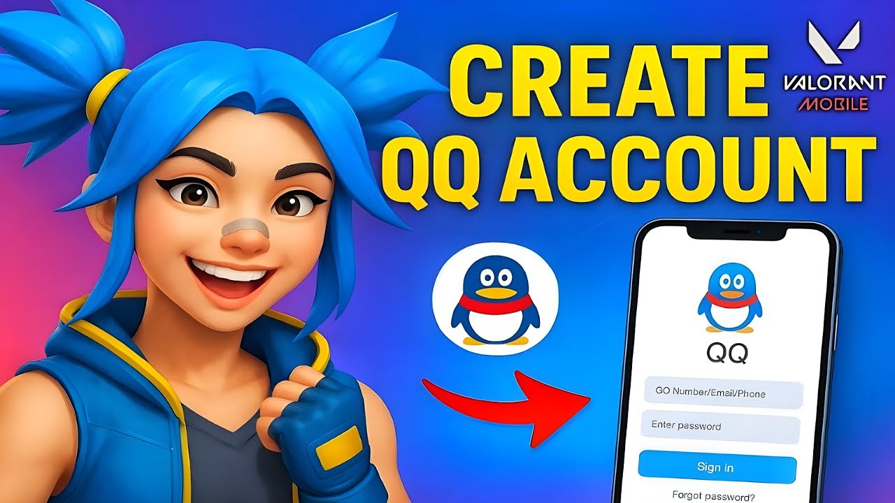 Как создать учётную запись QQ (2025) | Легко войти в Valorant Mobile China