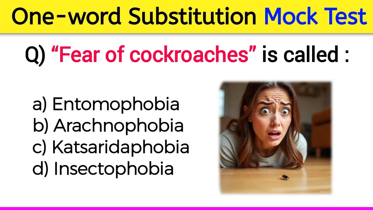 One-word Substitutions | Mock Test | 30 Questions with Explanation | Competitive Exams | Vocabulary