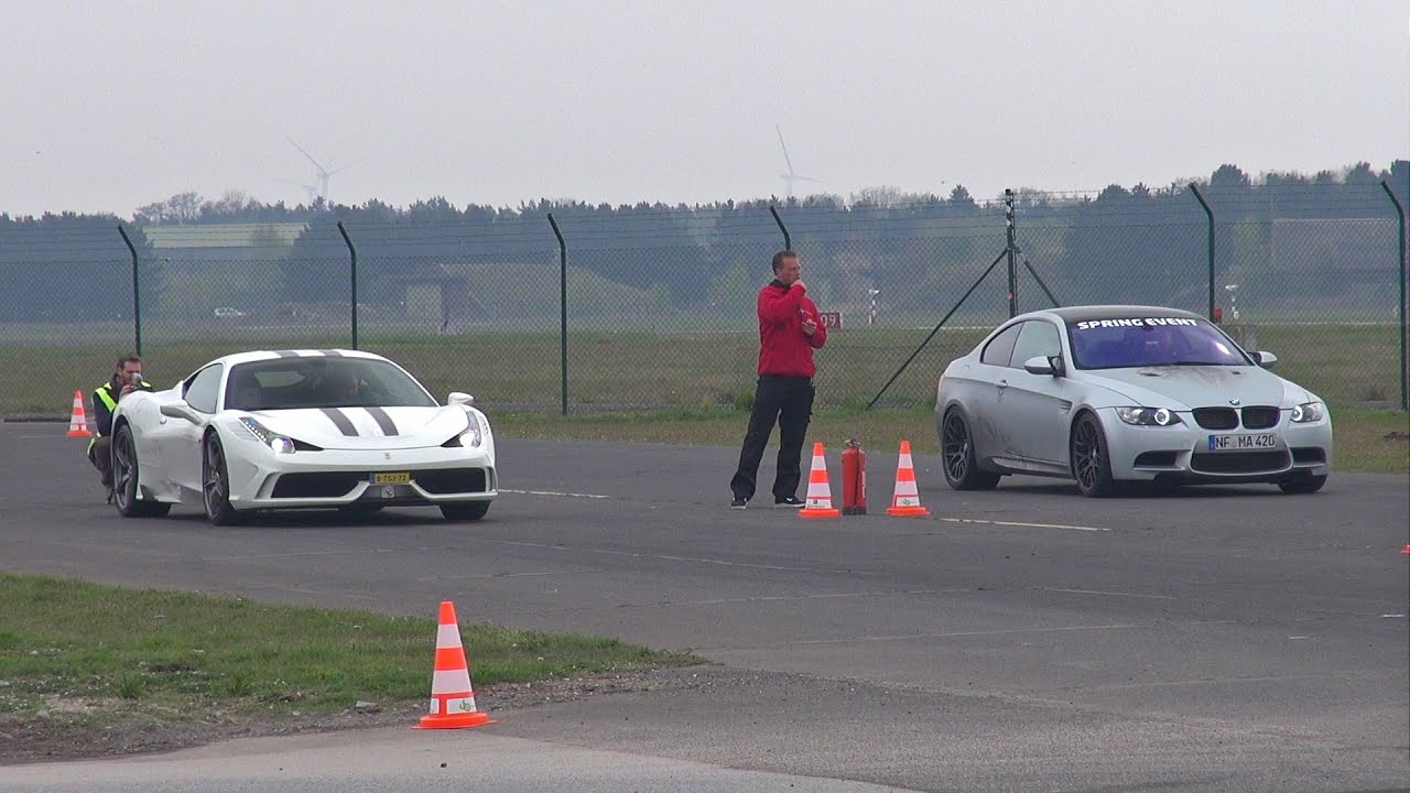 600HP BMW M3 E92 G-POWER vs 605HP Ferrari 458 Speciale