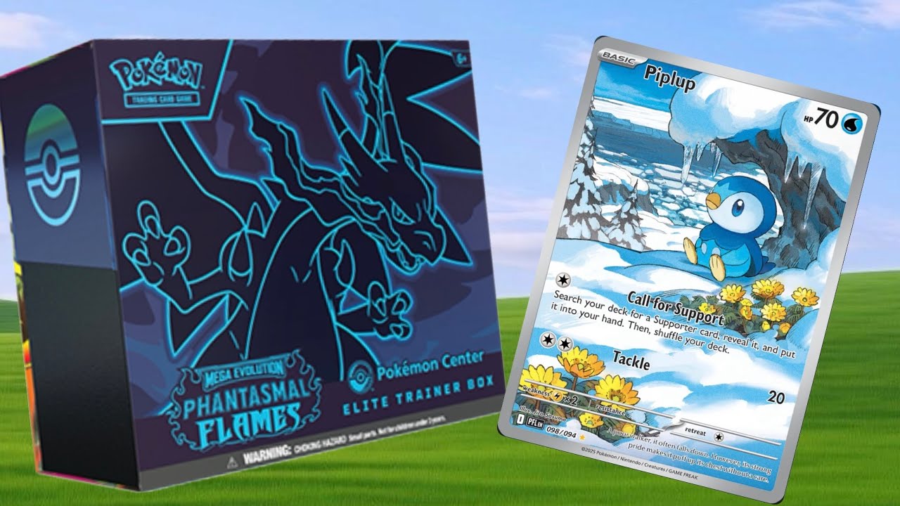 Phantasmal Flames ETB Opening! (Pulled Piplup)