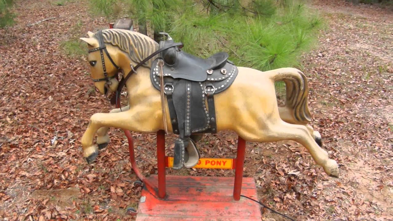 A great vintage coin operated Rodeo Pony kiddie ride