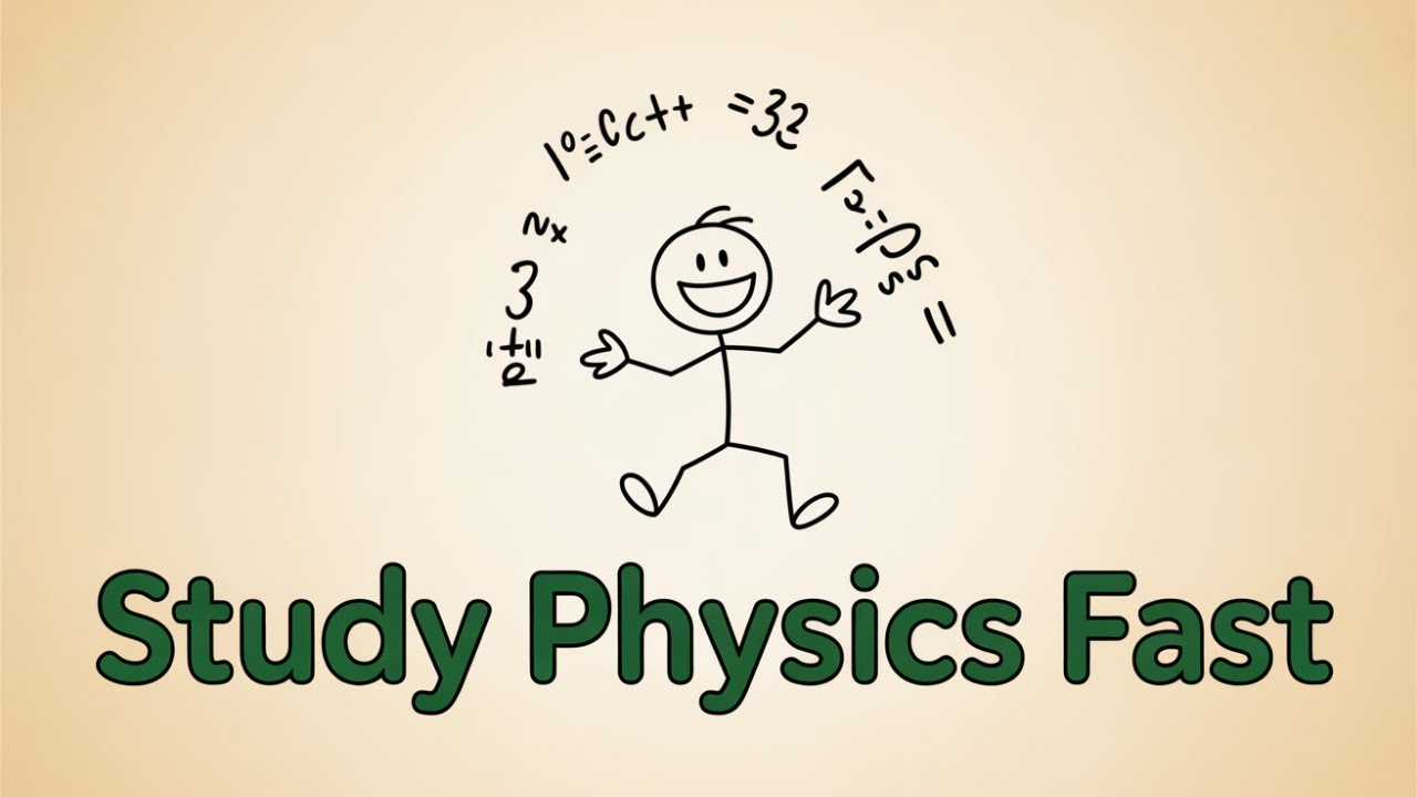 How to study PHYSICS so FAST that it feels ILLEGAL (Step by step method)