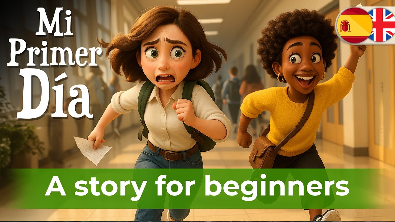 LEARN SPANISH with Simple Story (A1–A2) – My first day at University