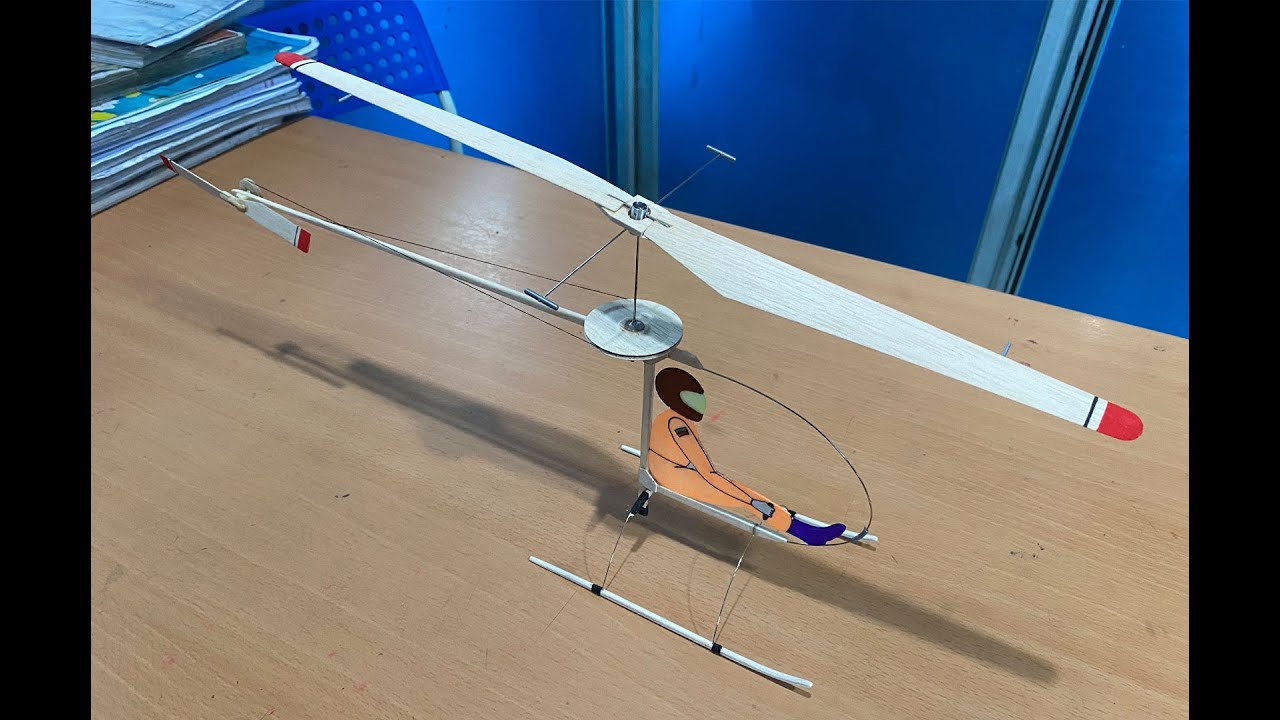 PENNI Rubber Powered Helicopter - Sri Lanka.