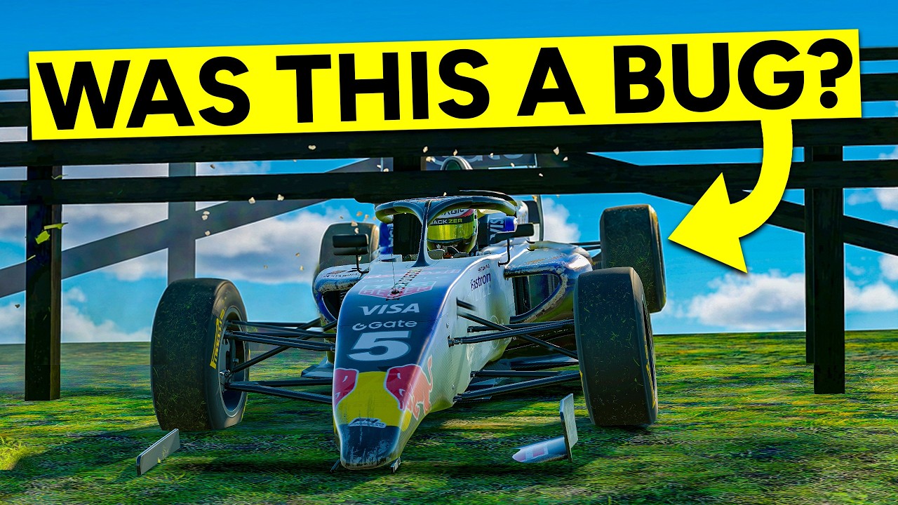 I got stuck INSIDE a fence in iRacing F4