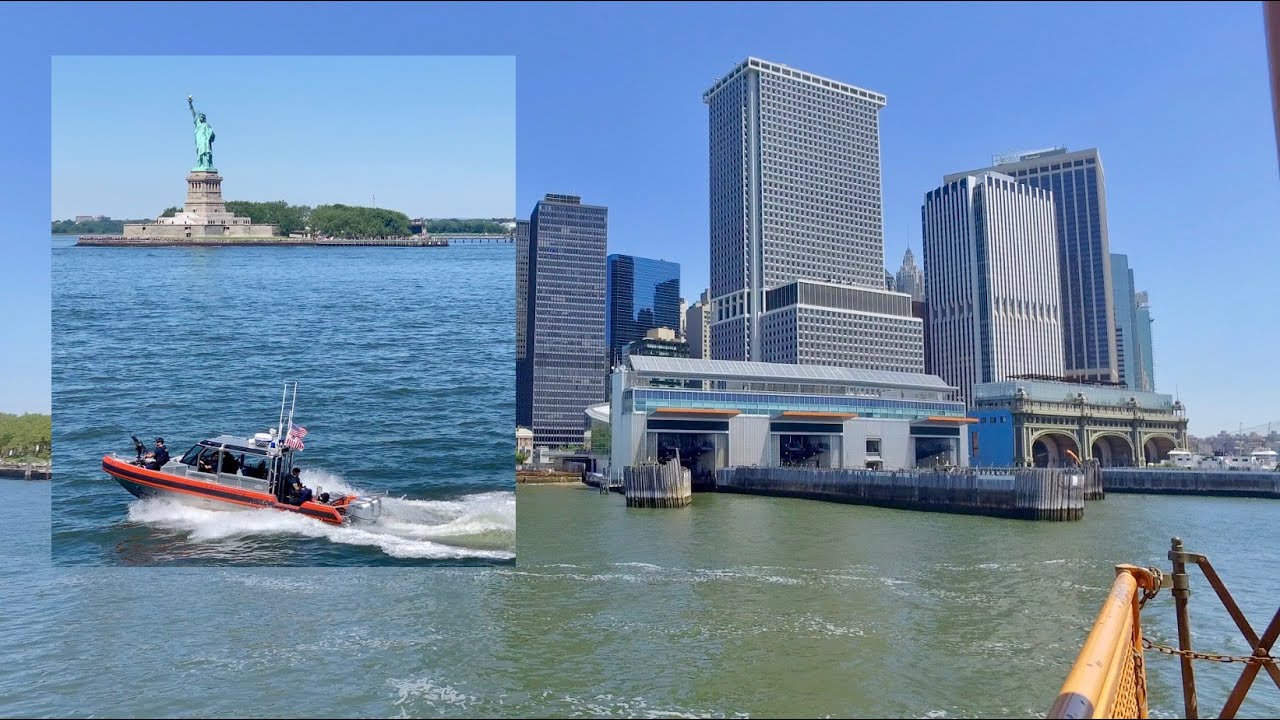 [4k] New York Walk Lower Manhattan FREE Staten Island Ferry to NY Supreme Court