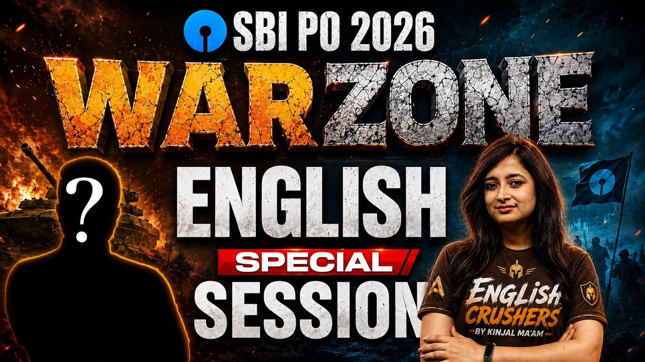 SBI PO 2026 Warzone | English Special Battle | Kinjal Mam | ADDA247