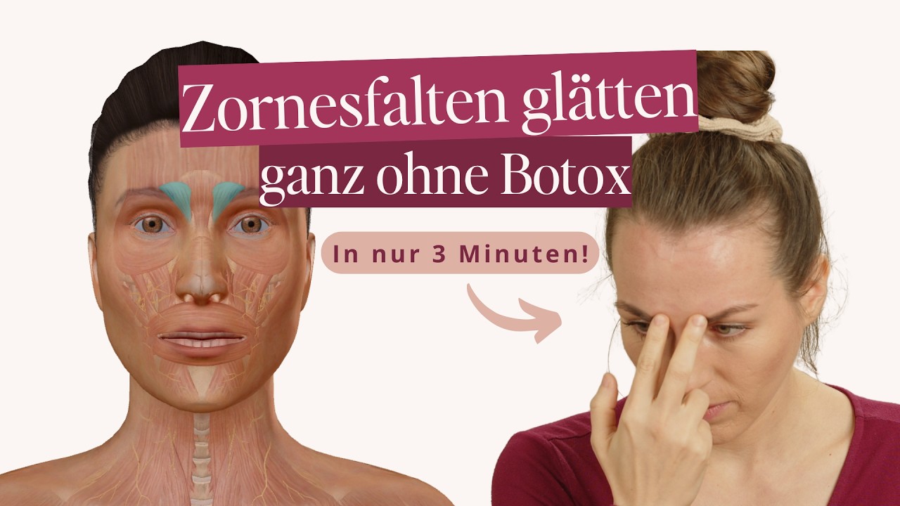Zornesfalte sichtbar weg trainieren: 3-Minuten-Übung für sichtbar glattere Stirn
