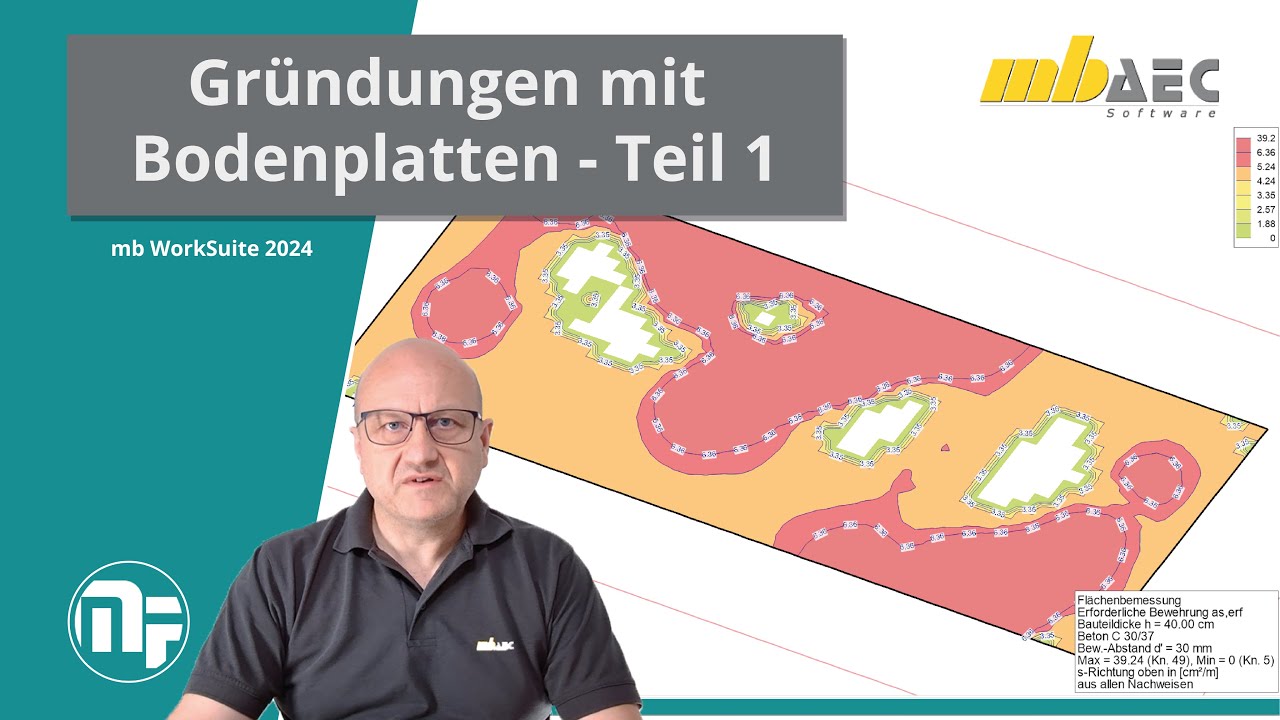 mbinar #24-08 - MicroFe: Gr&uuml;ndungen mit Bodenplatten - Teil 1/2 (Level B)