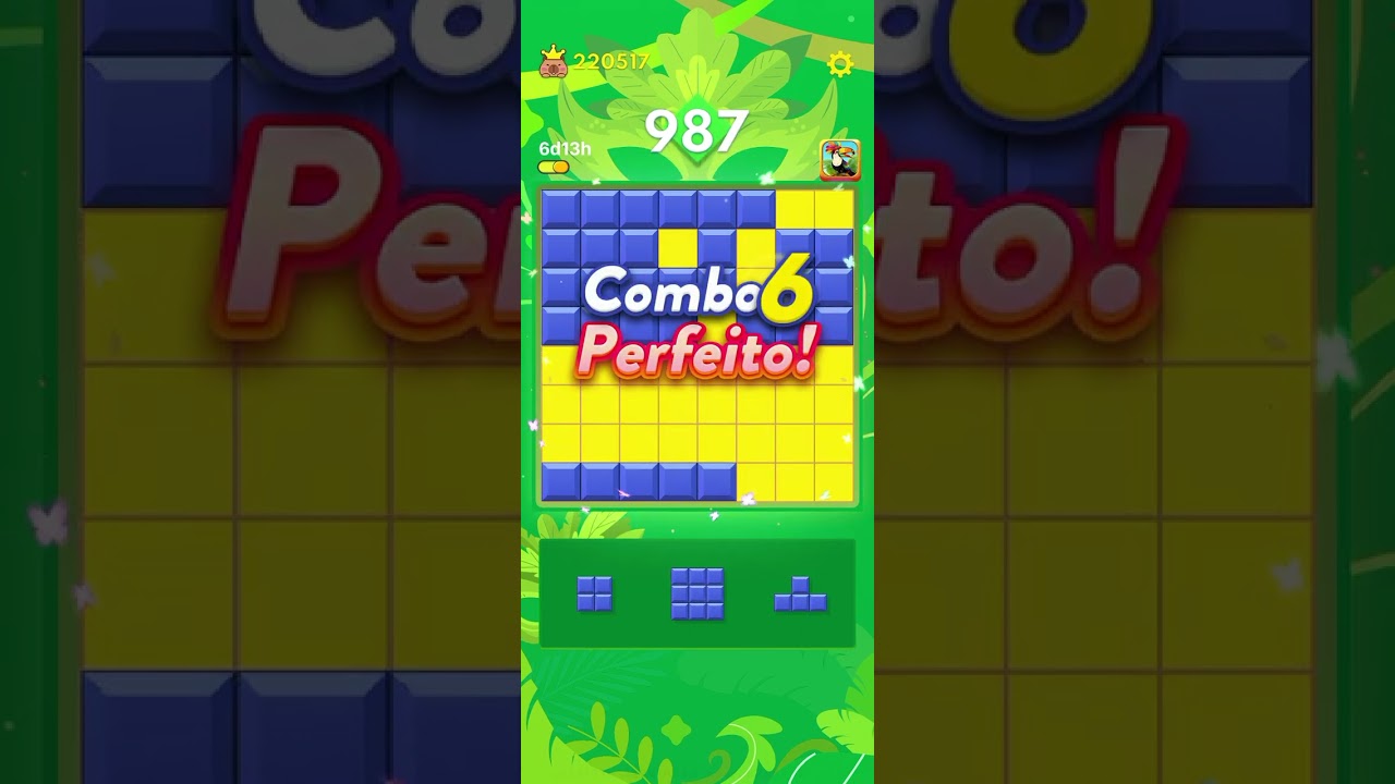 Jogando block blast