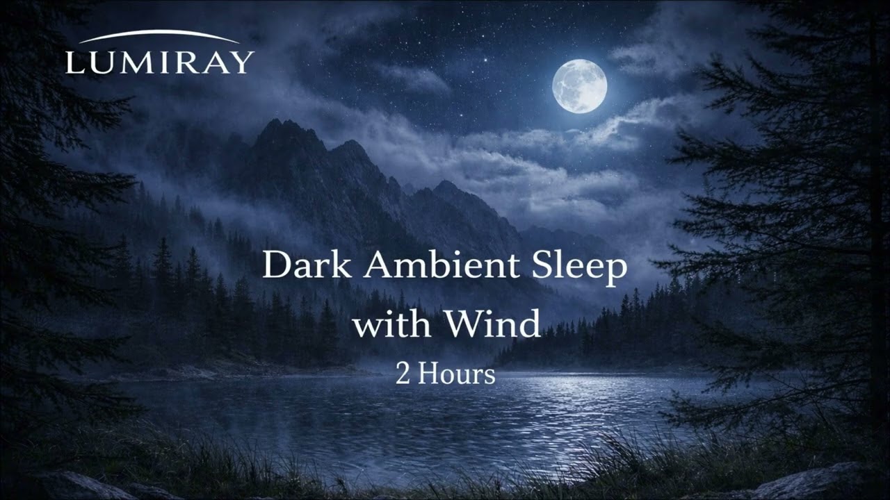 Dark Ambient Sleep with Wind | 2 Hours | Lumiray