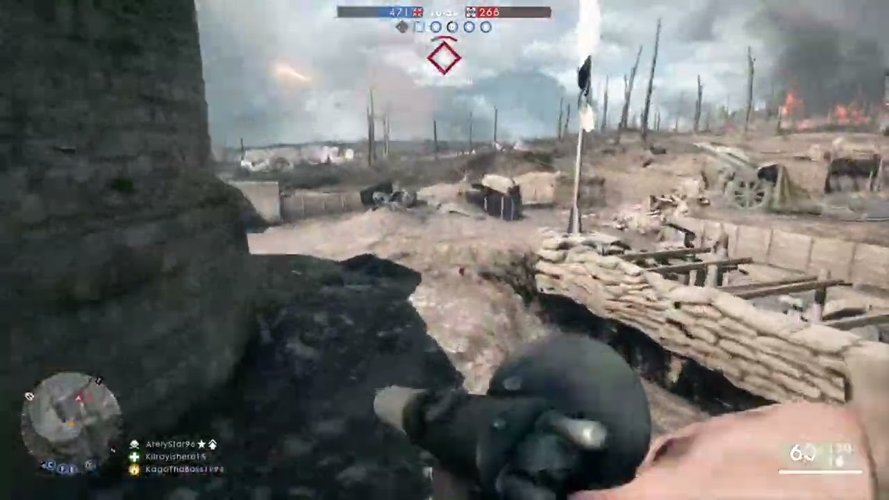 Battlefield 1 Amazing Kill !!!  (Xbox One S)