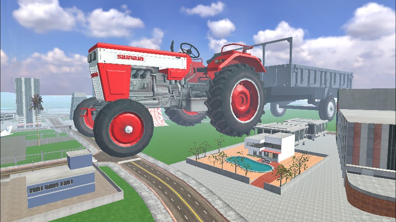 Franklin Found Giant Tractor in Indian Bike Driving 3D