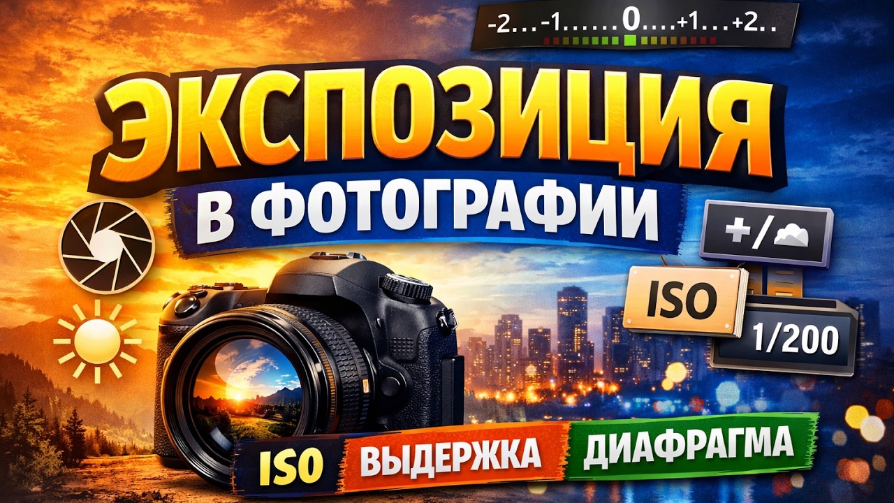 Экспозиция в фотографии простым языком | ISO, выдержка и диафрагма
